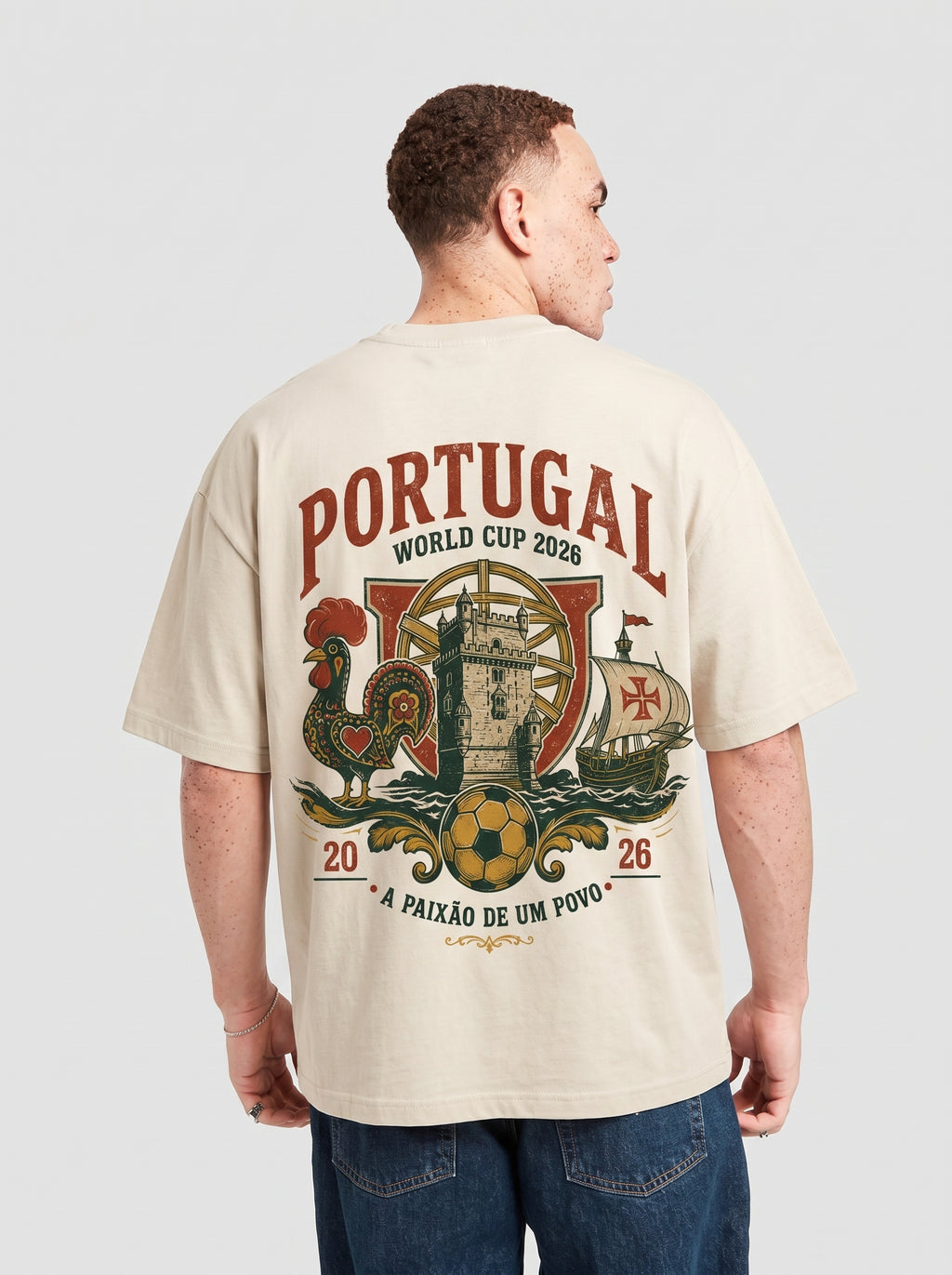 Portugal World Cup 2026 T-Shirt | Exclusive Heritage Design | Oversized Fit