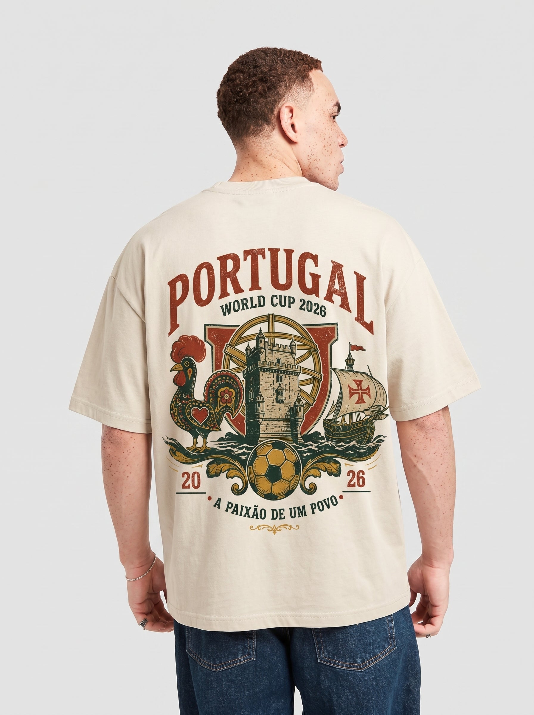 Portugal World Cup 2026 T-Shirt | Exclusive Heritage Design | Oversized Fit